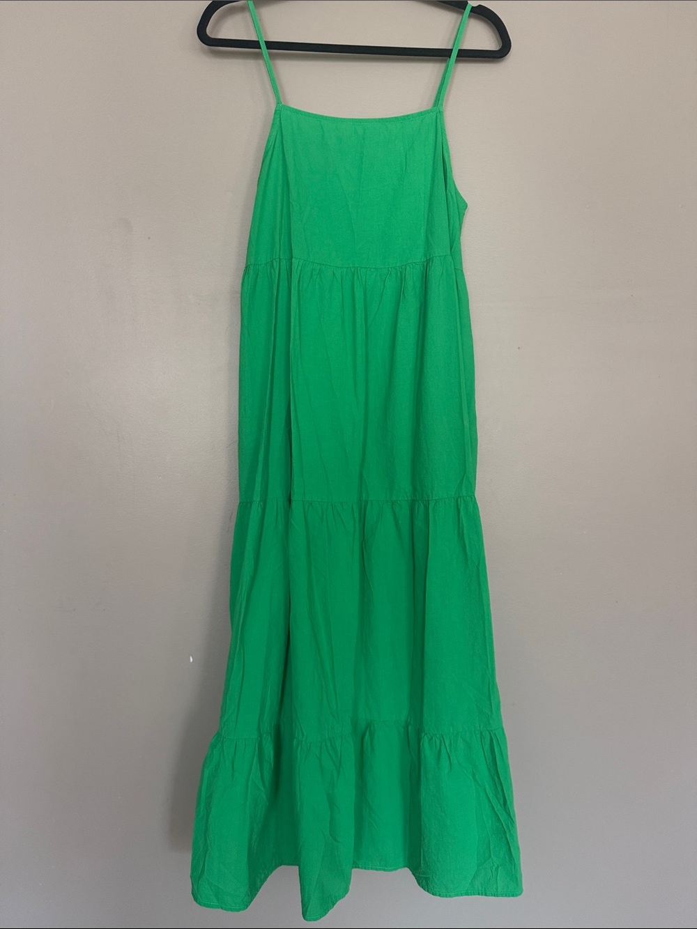 Haven size S/M Bright Green Tiered Maxi Dress